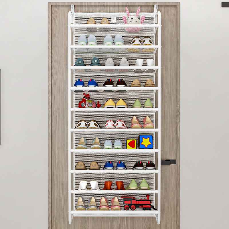 1PC20-30 Pairs Over Door Shoe Organizer, Space Saving 10 Tier Shoe Rack