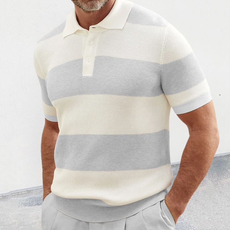 Mens Clothing Summer Fashion Lapel Sweater Short Sleeve Men Clothing Men Wears - Shop NCLC