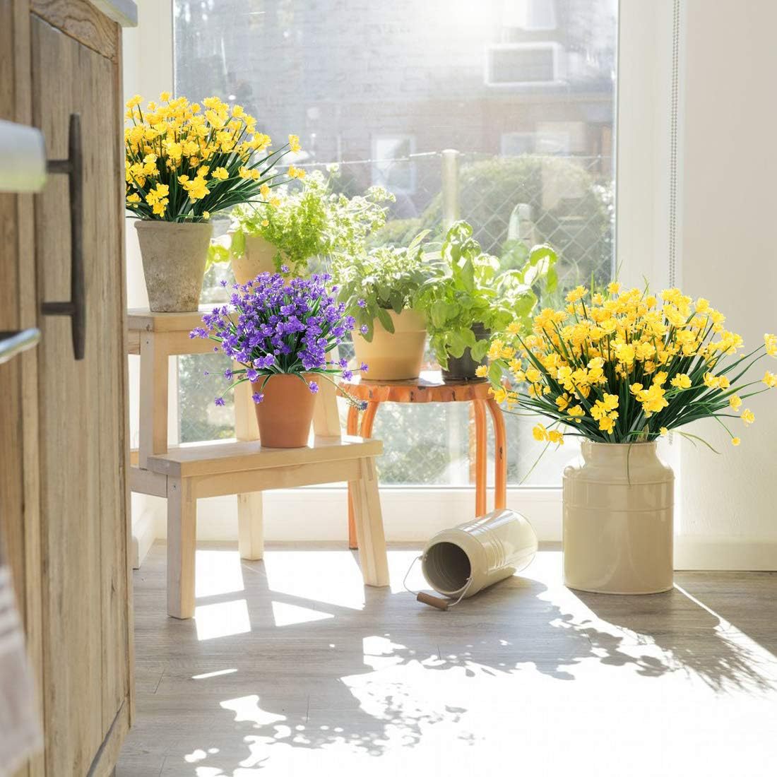 Artificial Outdoor Flower Artificial Flower Indoor And Outdoor Flowers- Yard Home Patio Decor - Shop NCLC