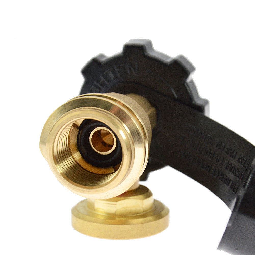 POL Propane Adapter Connector With Luminous Pressure Gauge Adapter Gas Tank Converter - Shop NCLC
