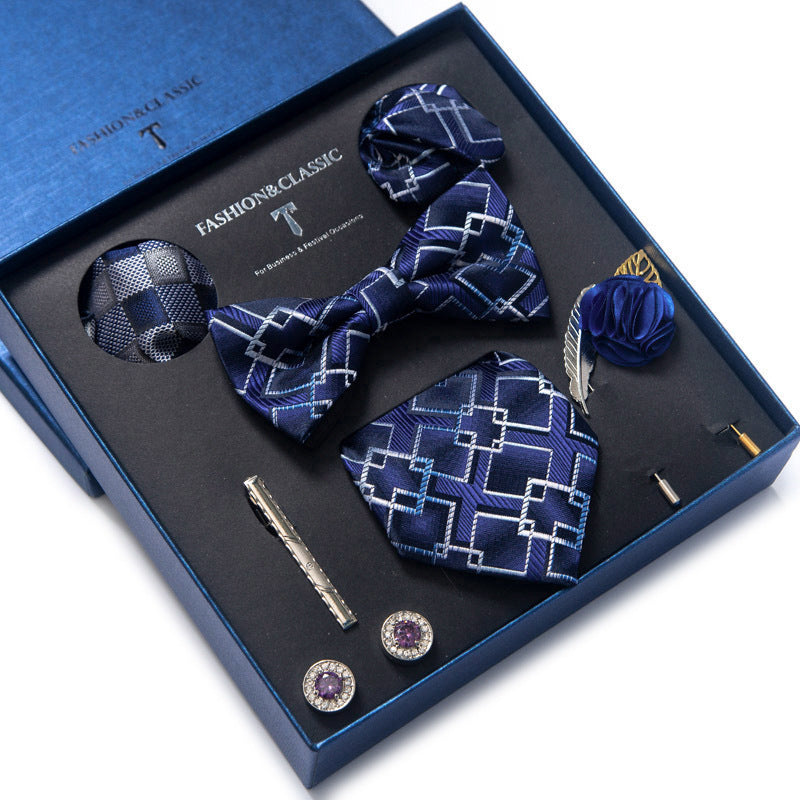 Tie 8-piece Set Formal Suit Men - Shop NCLC