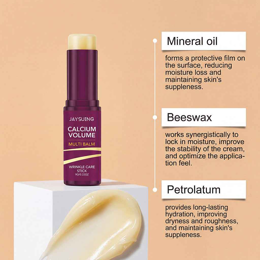 Calcium Volume Multi Balm All In One Volumizing, Hydrating Stick for Youthful-Looking, Helping Look of Fine Lines, Firming Care, Anti-Aging Care | For Under-Eyes, Neck, Forehead, Smile Lines, Lip Care | Korean Skincare