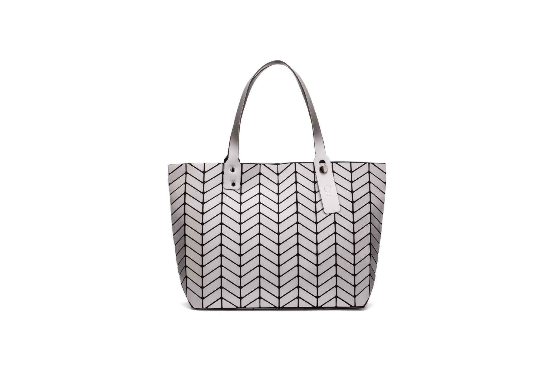 Women's Geometric Matte Pu Leather handbags