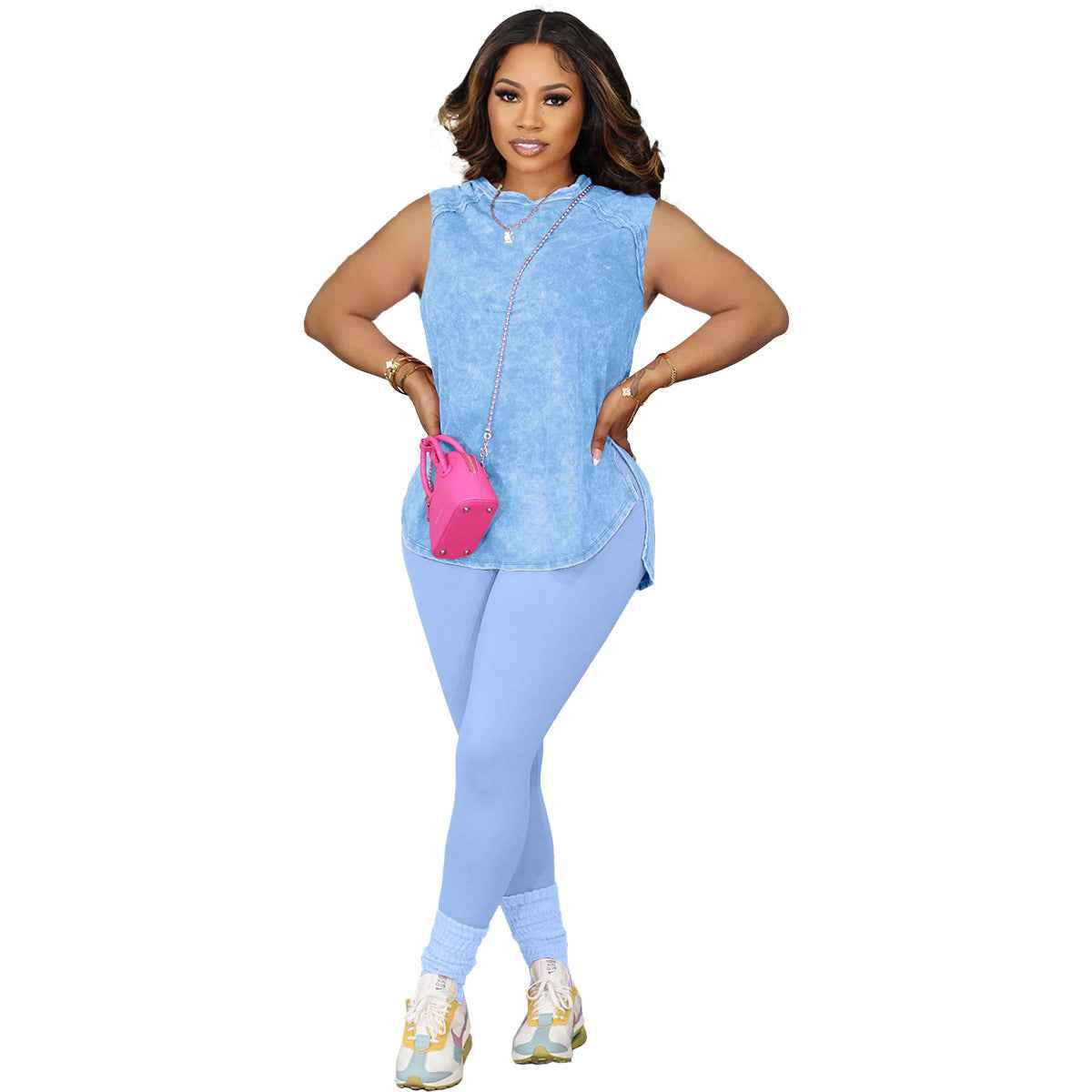 European And American Women's Clothing Printed Casual Suit
