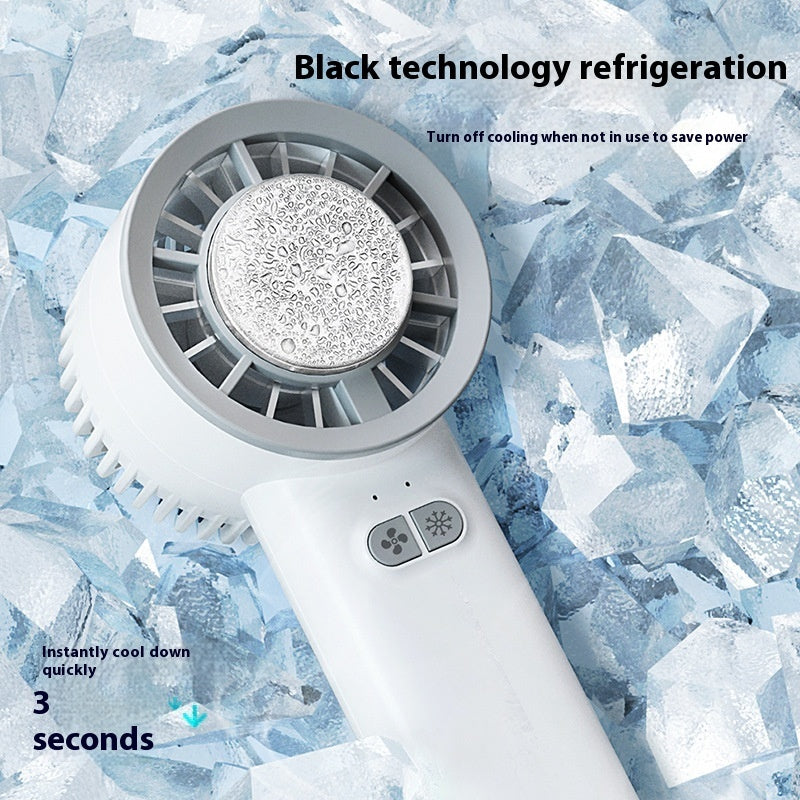 Summer Gadget Handheld Turbo Jet Fan Mini Portable Ice Cold Fan Generation Brushless Motor Wind High Speed Duct Fans Blower - Shop NCLC