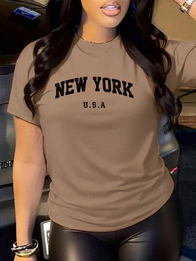 Slayr Women's Summer Casual Short Sleeve T-shirt - Shop NCLC