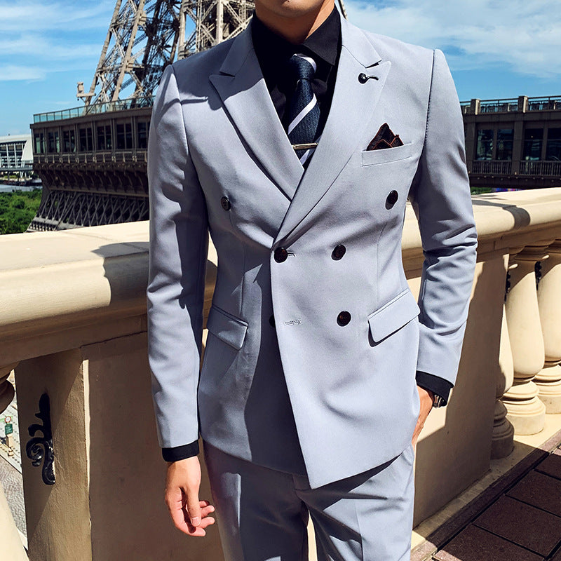 Men's Business Slim Professional Three-piece Men's Suit - Shop NCLC