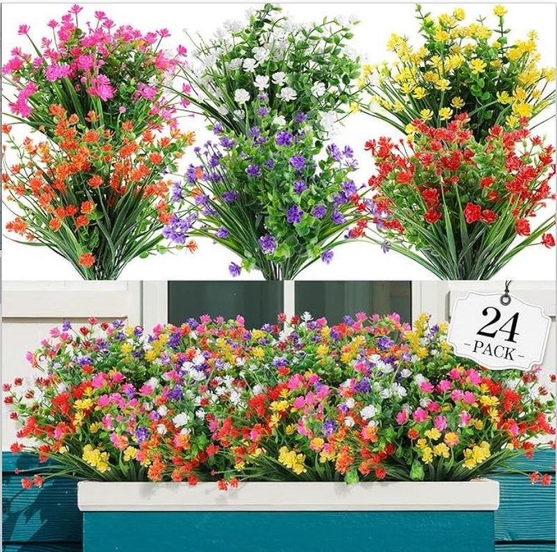 Artificial Outdoor Flower Artificial Flower Indoor And Outdoor Flowers- Yard Home Patio Decor - Shop NCLC