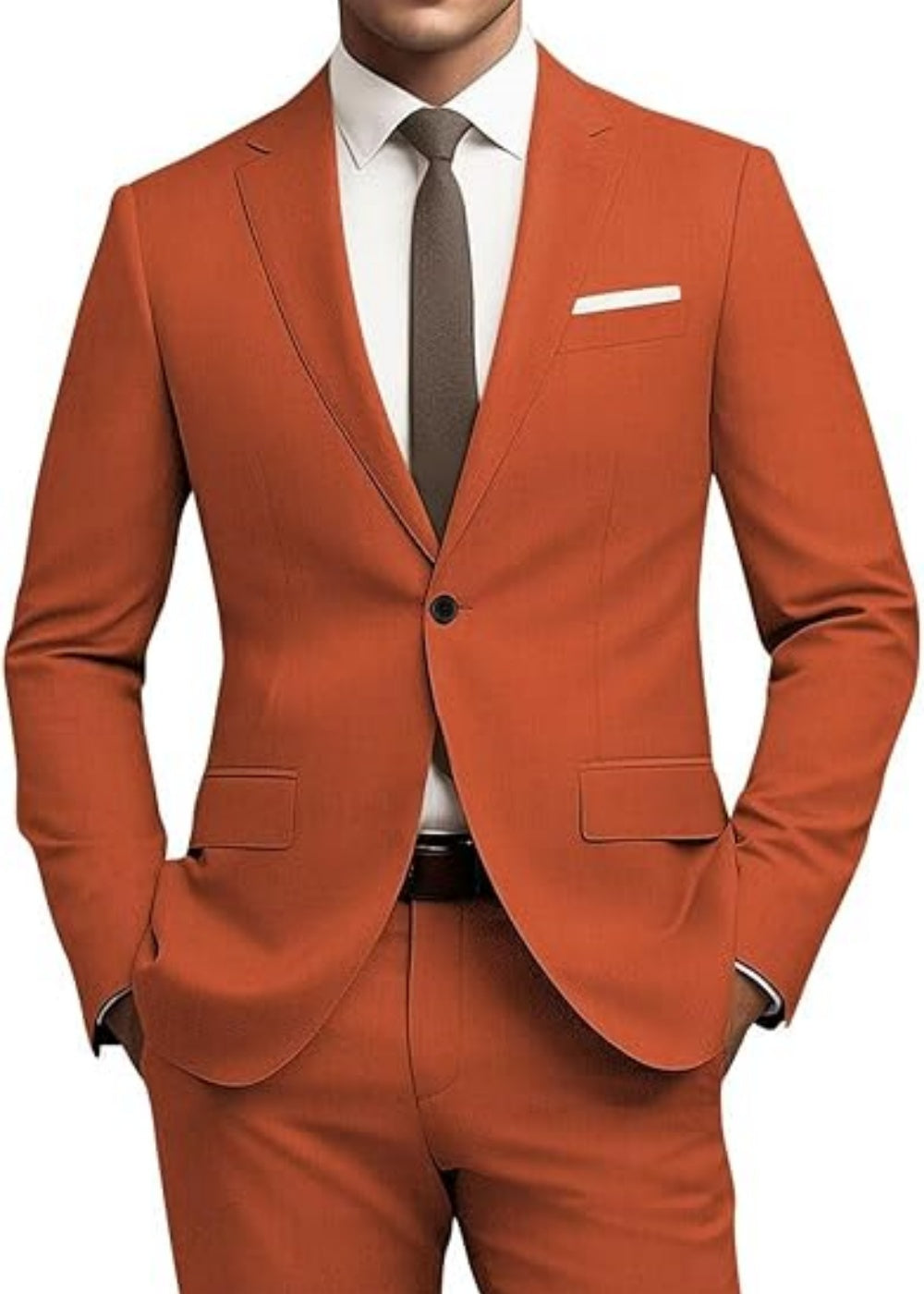 Men's Versatile Solid Color Business Jacket Long Pants Set - Shop NCLC