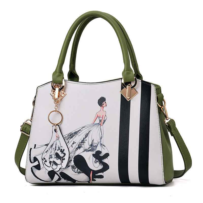 Women's Graphic Portrait Handbag - new fashion handbags