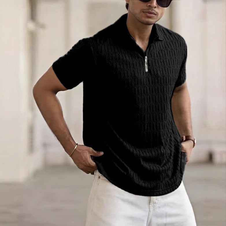 Men's Jacquard Sports Polo Shirt