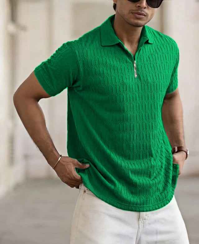 Men's Jacquard Sports Polo Shirt