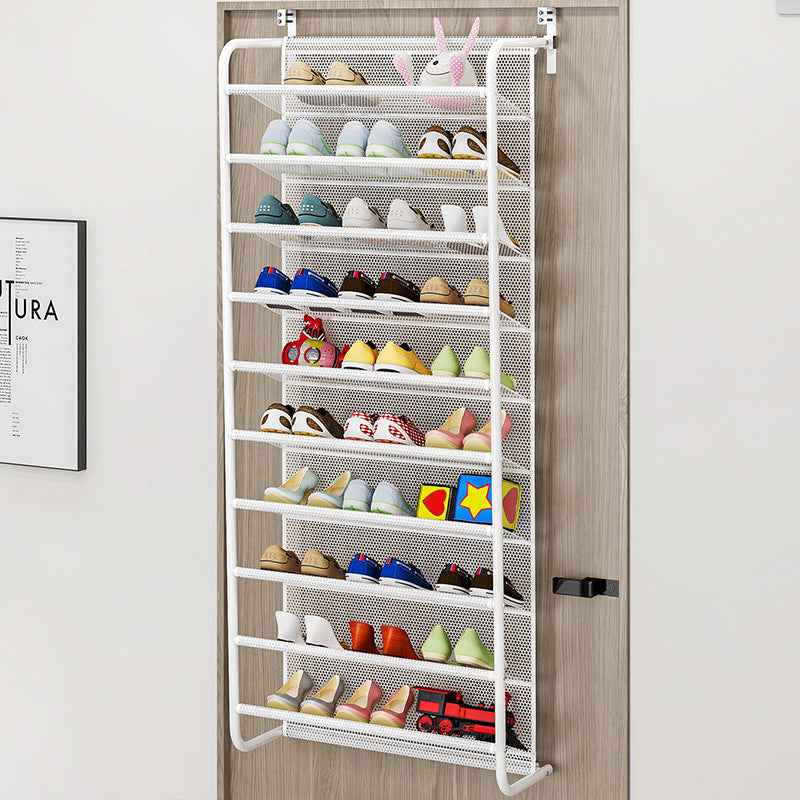 1PC20-30 Pairs Over Door Shoe Organizer, Space Saving 10 Tier Shoe Rack