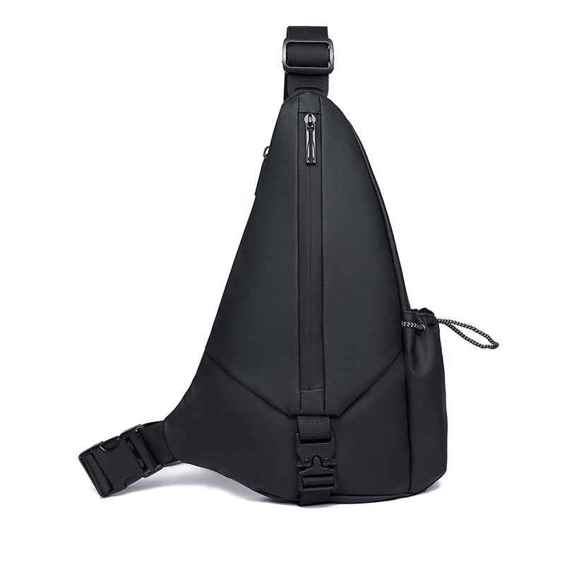 Men's Waterproof Tactical Triangle Crossbody Chest Bag – Anti-Theft Motorcycle Sling Pack