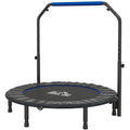 48" Foldable Mini Fitness Trampoline, With Adjustable Foam Handle, Blue - Shop NCLC