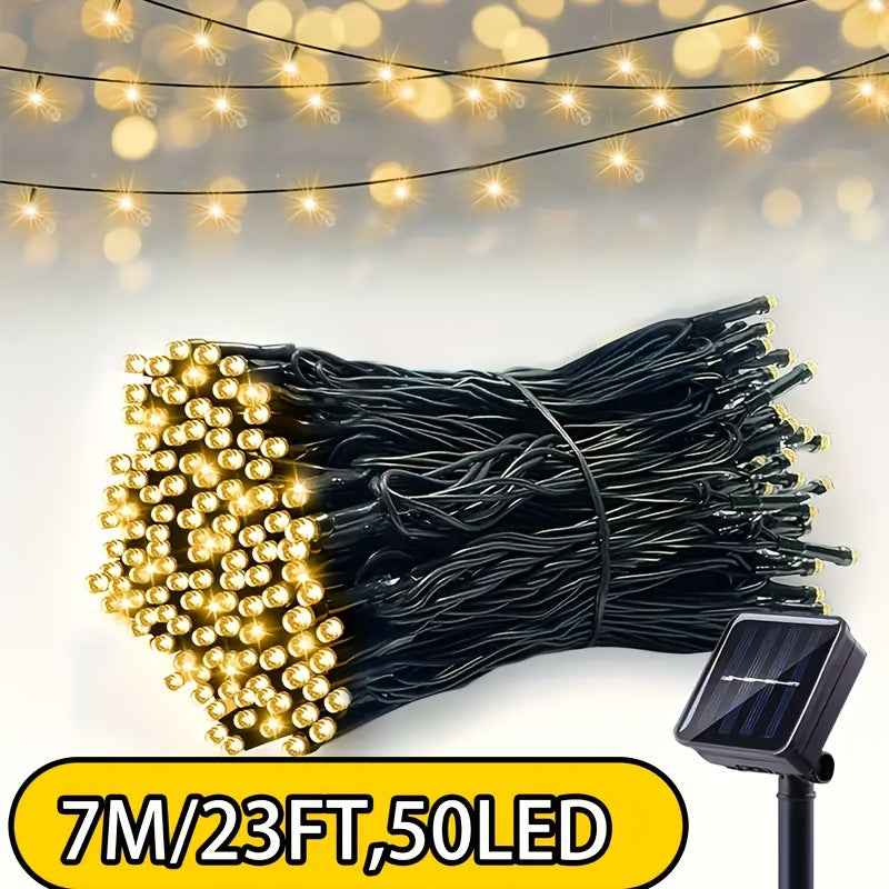 Solar LED String Lights Outdoor Decoration