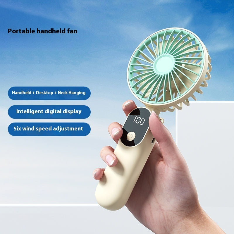 Desktop Folding Little Fan USB Charging Portable Small Handheld Fan Little Fan Women/Men - Shop NCLC