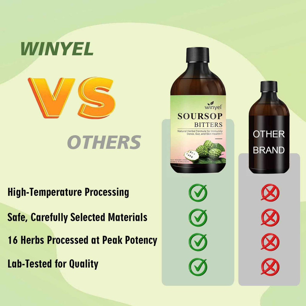 Soursop Liquid Contains Black Seeds, Moringa, And Turmeric, And Is Beneficial For Digestion And Gut Health, As Well As Providing Antioxidants, Skin Health, And Immune Support. It's A Pure 16-herb Form (450ml-15oz)