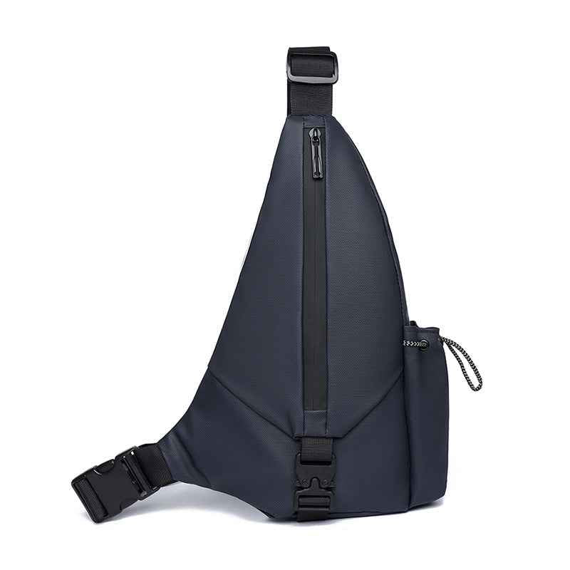 Men's Waterproof Tactical Triangle Crossbody Chest Bag – Anti-Theft Motorcycle Sling Pack
