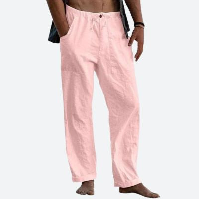 Drawstring Casual Pants Summer Solid Color Trousers - Shop NCLC