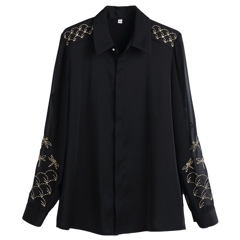 High-end Black Long-sleeved Professional Shirt Women - Shop NCLC