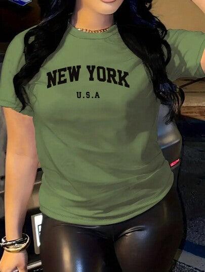 Slayr Women's Summer Casual Short Sleeve T-shirt - Shop NCLC