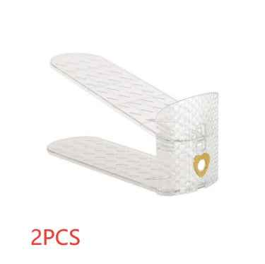 Adjustable Shoe Cabinet Shoe Storage Plastic Double-layer Shoe Rack