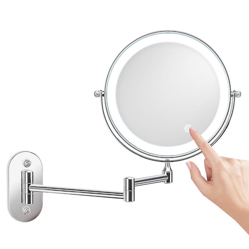 8-inch Folding LED Makeup Mirror, Wall-mounted Dressing Mirror - Shop NCLC