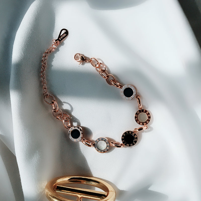 Rose Gold Titanium Steel Bracelet Women's Hand Jewelry - Shop NCLC
