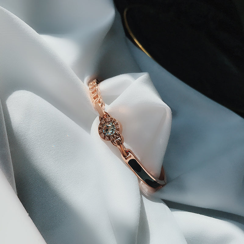 Rose Gold Titanium Steel Bracelet Women's Hand Jewelry - Shop NCLC