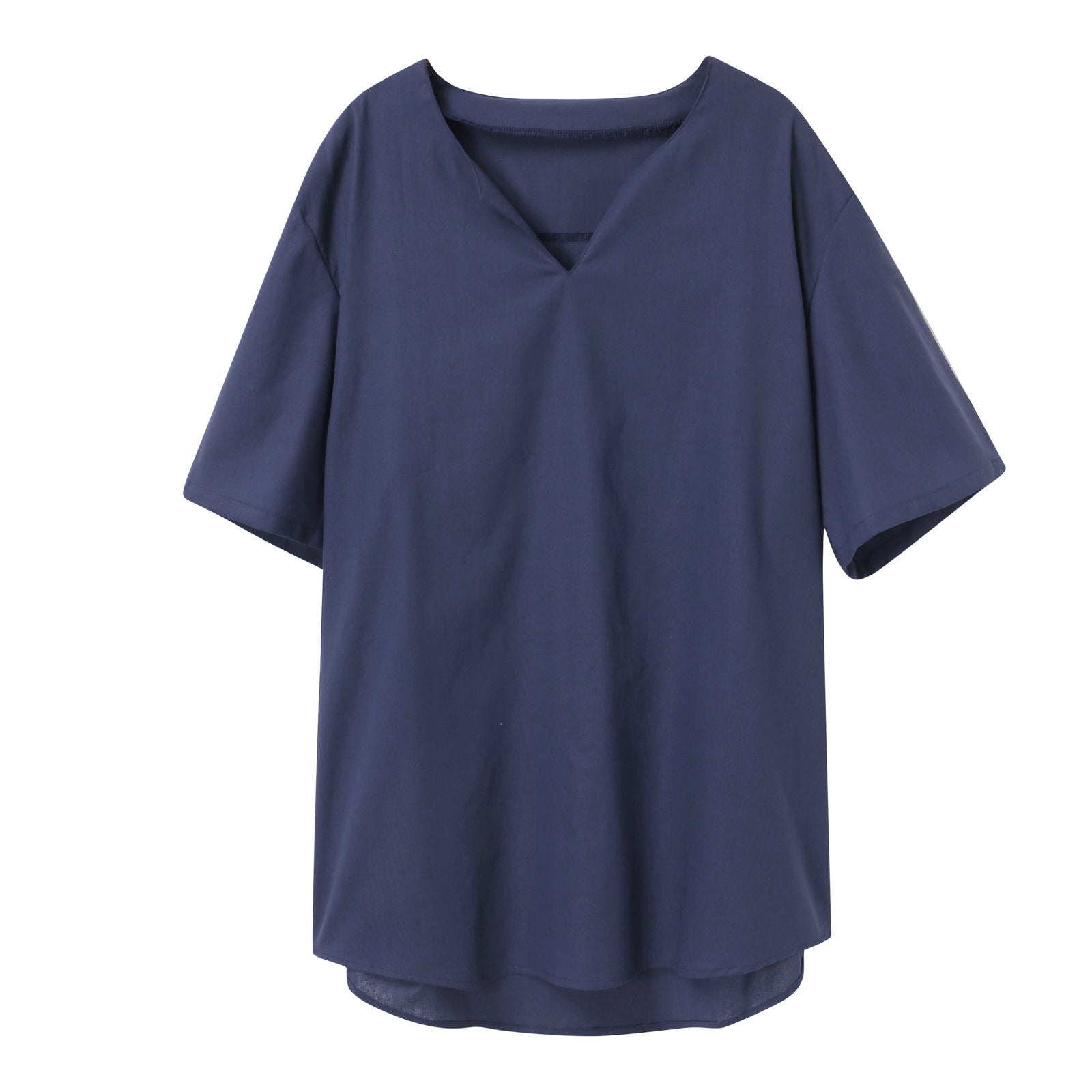 Men's Solid Color Short Sleeve Casual Shirt - Shop NCLC