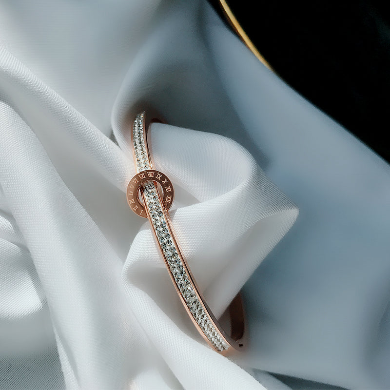Rose Gold Titanium Steel Bracelet Women's Hand Jewelry - Shop NCLC