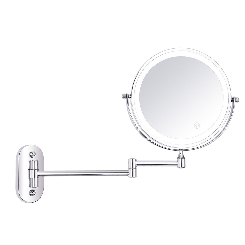 8-inch Folding LED Makeup Mirror, Wall-mounted Dressing Mirror - Shop NCLC