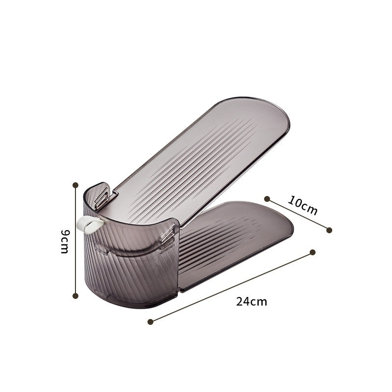 Household Simple Plastic Shoe Rack The Third Gear Adjustable Shoes Holder Dormitory Shoe Storage Organizer - Shop NCLC