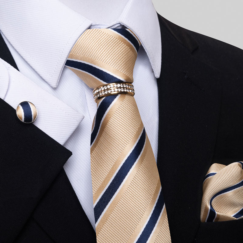 Multi Colored Striped Floral Mens Tie - Shop NCLC