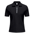 Mens Loose Corduroy Half-Zip Polo Short-Sleeve T-Shirt - Shop NCLC