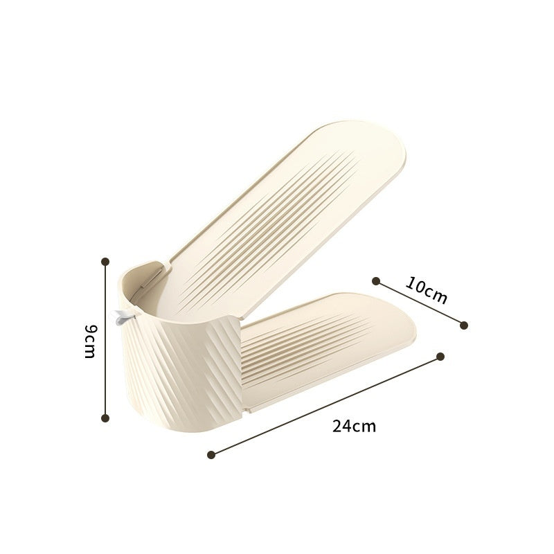 Household Simple Plastic Shoe Rack The Third Gear Adjustable Shoes Holder Dormitory Shoe Storage Organizer - Shop NCLC