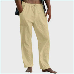 Drawstring Casual Pants Summer Solid Color Trousers - Shop NCLC
