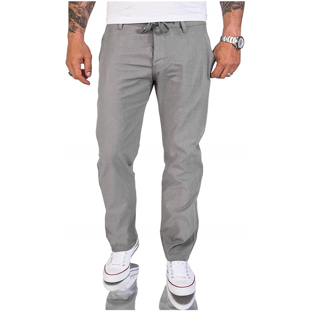 Men's Casual Pants Classic Solid Color - Shop NCLC