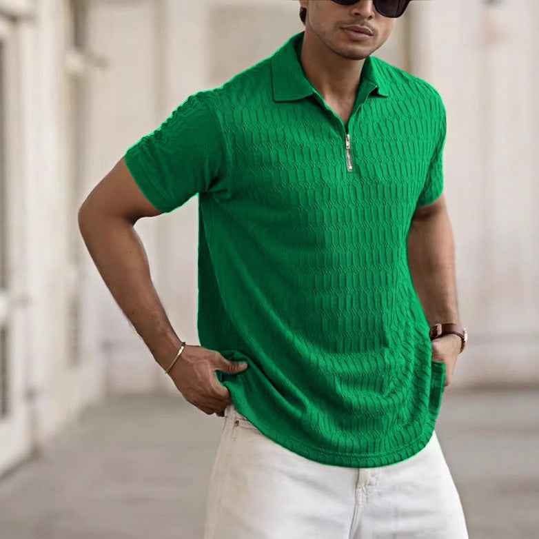 Men's Jacquard Sports Polo Shirt