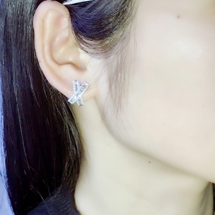 Crystal Zircon Earrings Ear Jewelry Women - Shop NCLC