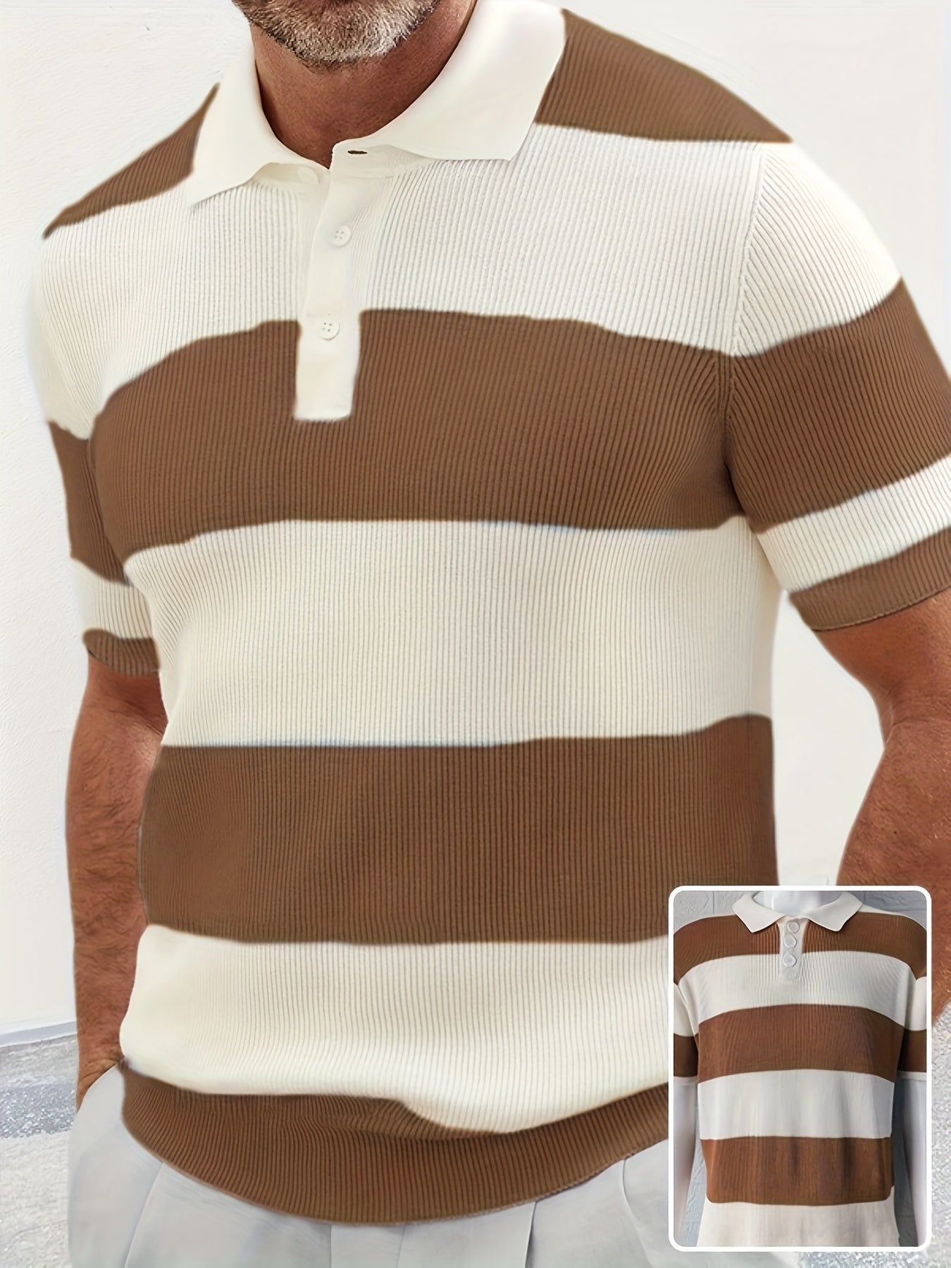 Mens Clothing Summer Fashion Lapel Sweater Short Sleeve Men Clothing Men Wears - Shop NCLC