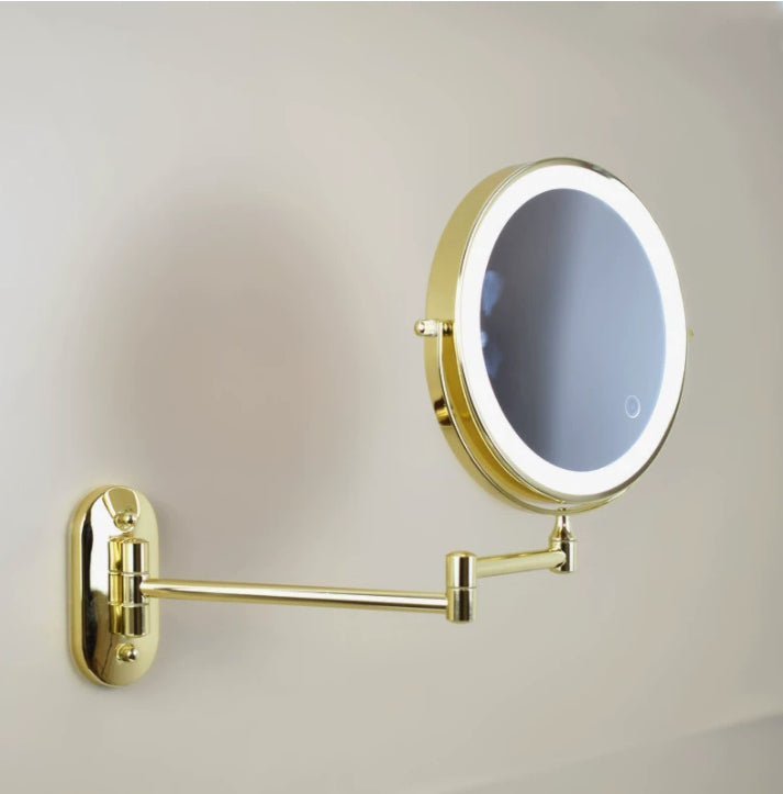 8-inch Folding LED Makeup Mirror, Wall-mounted Dressing Mirror - Shop NCLC