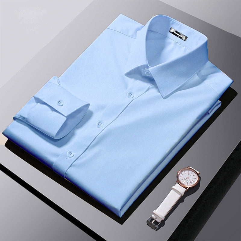 Long-sleeve Business Formal Professional Shirt Korean Style - Shop NCLC